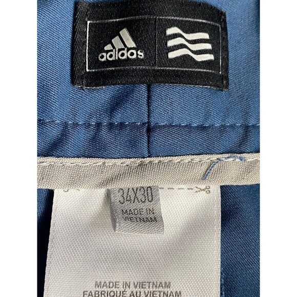 Adidas Golf Pants‎ Mens 34x30 Blue 3 Stripe Climalite Active Casual Sports - Picture 4 of 12